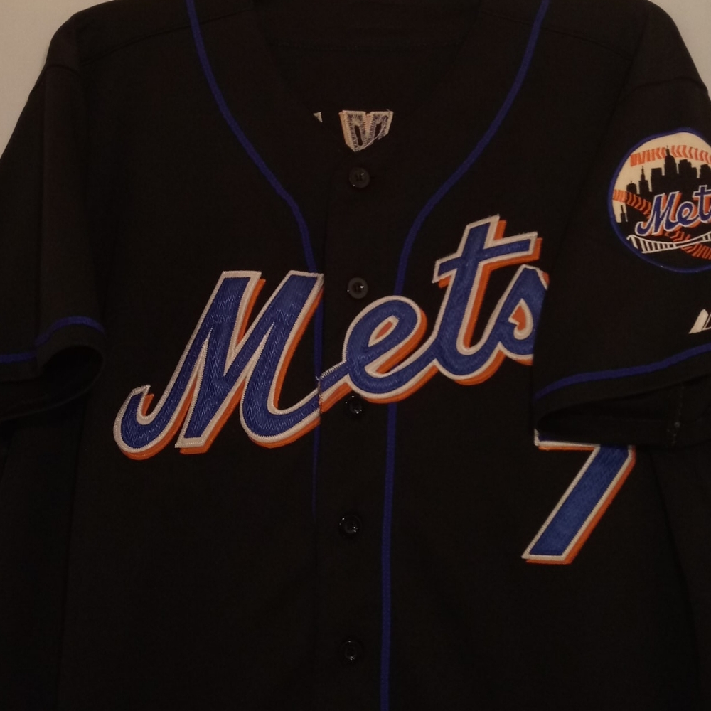 METS REYES # 7 BASEBALL JERSEY - Picture 1 of 11